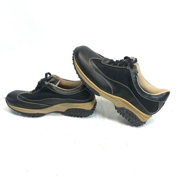 CA Collection by Carrini Womens Black Tan Lace-Up WALKING SHOES 7 - Picture 4 of 10